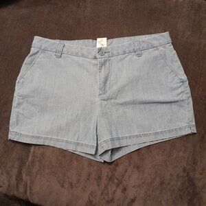 MAGELLAN Women's Blue-Gray Shorts Size 14